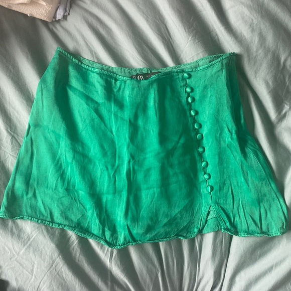 Zara Green Mini Skort - Picture 1 of 4